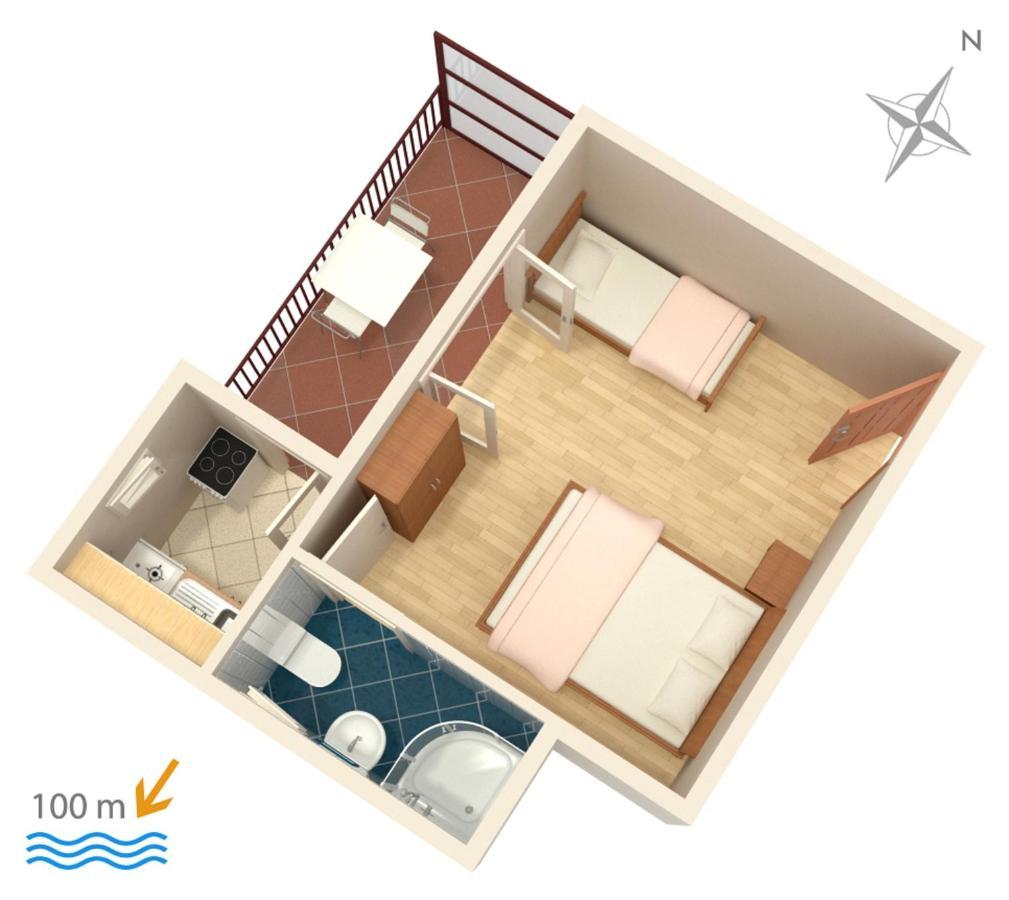 Apartments By The Sea Podaca, Makarska - 515 מראה חיצוני תמונה